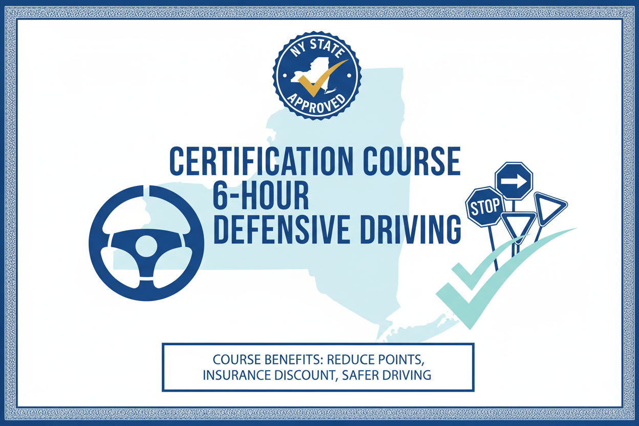 6-Hour Defensive Driving Course - NY State Approved
