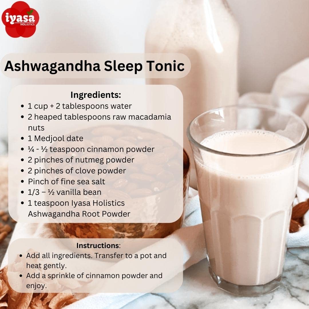 Iyasa Holistics Organic Ashwagandha Powder 16 oz – Natural Superfood Powder to Support Calm, Vitality & Mental Clarity – Withania Somnifera Root Traditional Ayurveda Products