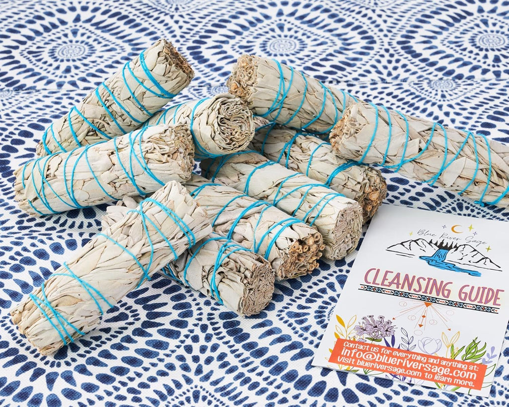 Blue River Sage 20 White Sage Smudge Sticks – 4 Inch Sustainably Grown Bundles