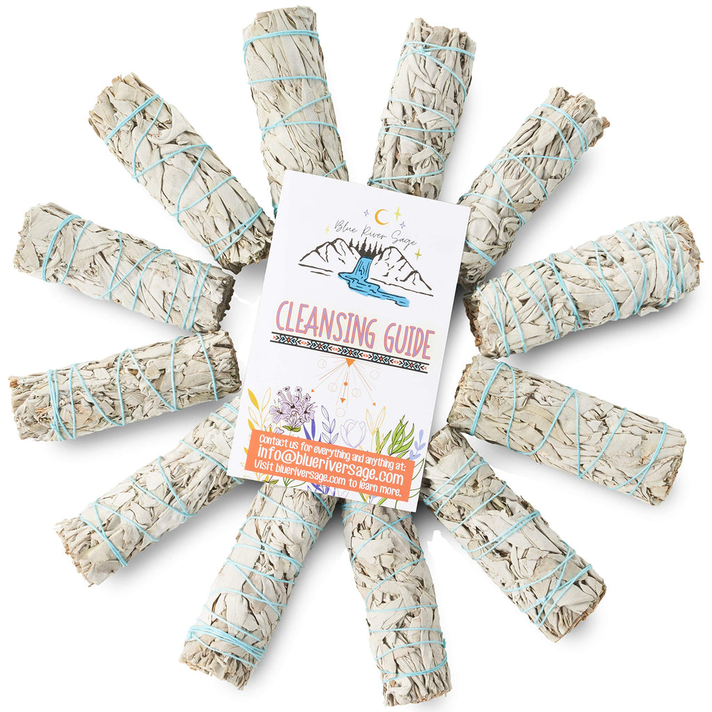 Blue River Sage 20 White Sage Smudge Sticks – 4 Inch Sustainably Grown Bundles