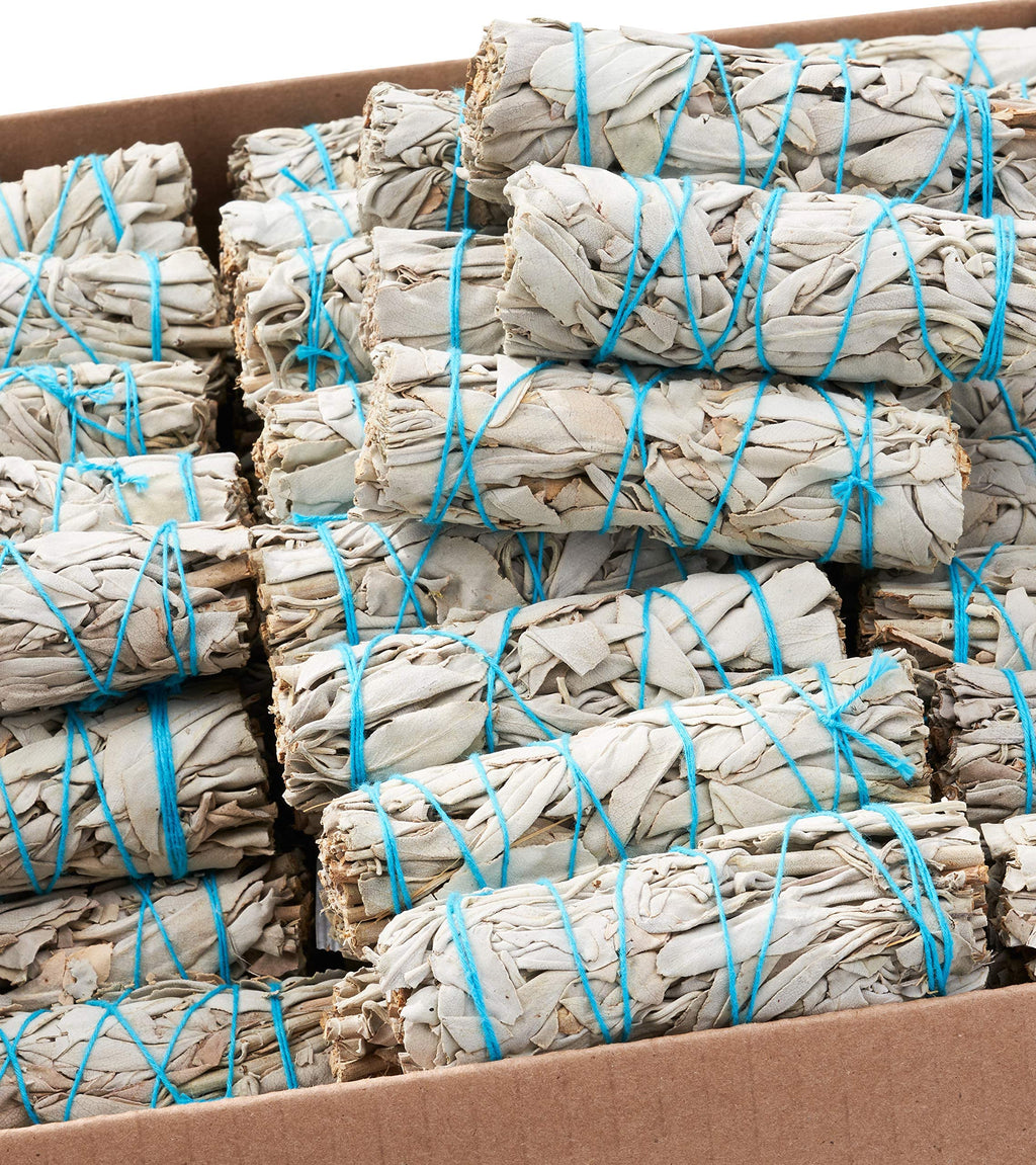 Blue River Sage 20 White Sage Smudge Sticks – 4 Inch Sustainably Grown Bundles