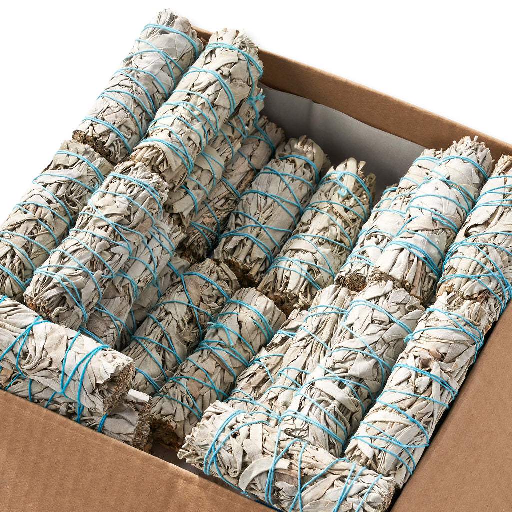 Blue River Sage 20 White Sage Smudge Sticks – 4 Inch Sustainably Grown Bundles