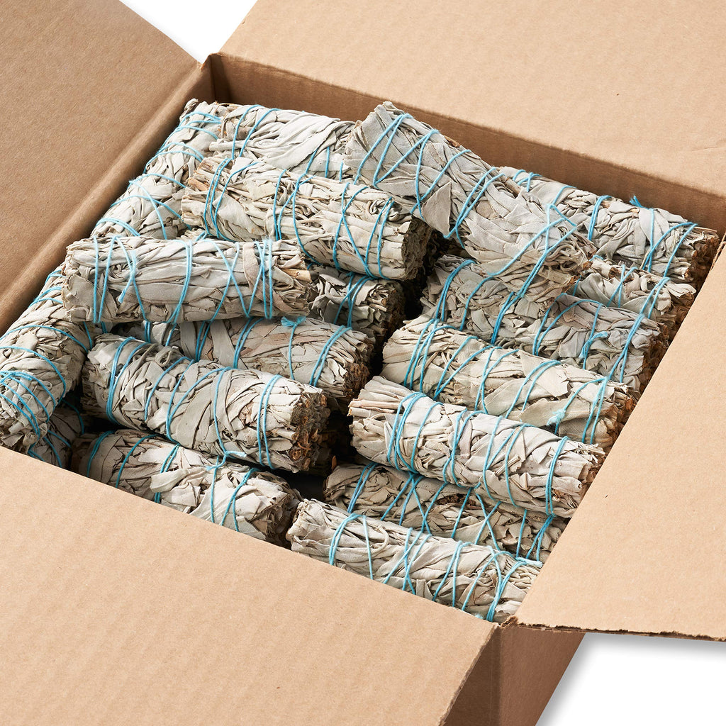 Blue River Sage 20 White Sage Smudge Sticks – 4 Inch Sustainably Grown Bundles