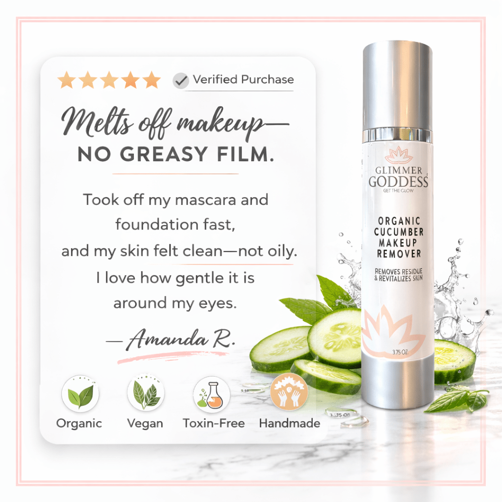 Organic Cucumber Makeup Remover – No Oily Residue