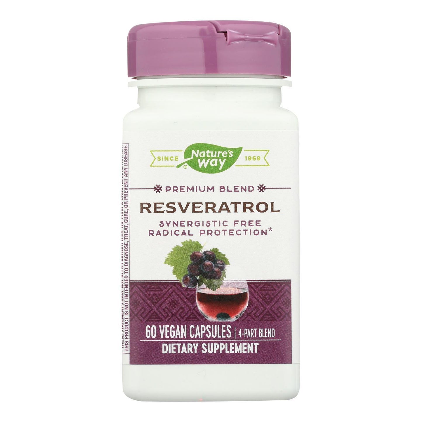 Nature's Way - Resveratrol - 60 Vegetarian Capsules
